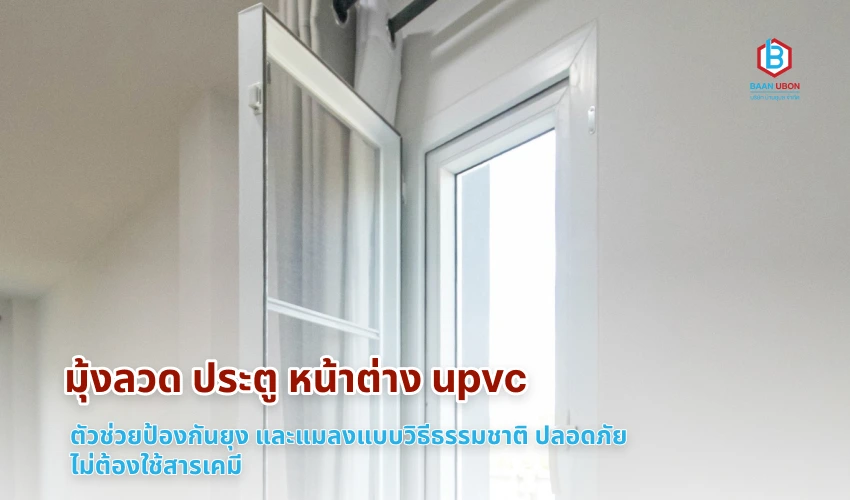 มุ้งลวด ประตู หน้าต่าง upvc ตัวช่วยป้องกันยุง และแมลงแบบวิธีธรรมชาติ ปลอดภัย ไม่ต้องใช้สารเคมี