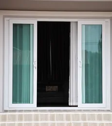 หน้าต่างบานเลื่อนสลับ หน้าต่าง UPVC ขนาด 1.20 x 1.10 เมตร