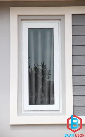 หน้าต่างบานเปิดเดี่ยว หน้าต่าง UPVC ขนาด 0.60 x 1.20 เมตร