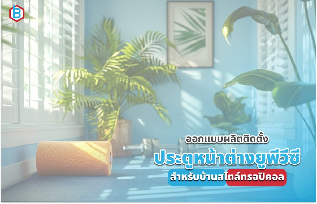 ออกแบบผลิตติดตั้ง ประตูหน้าต่างยูพีวีซี สำหรับบ้านสไตล์ทรอปิคอล ในปี 2026