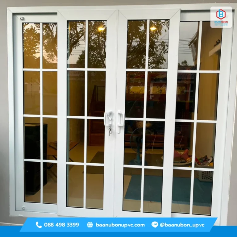 รีวิวติดตั้งประตู upvc โดยบ้านอุบล upvc