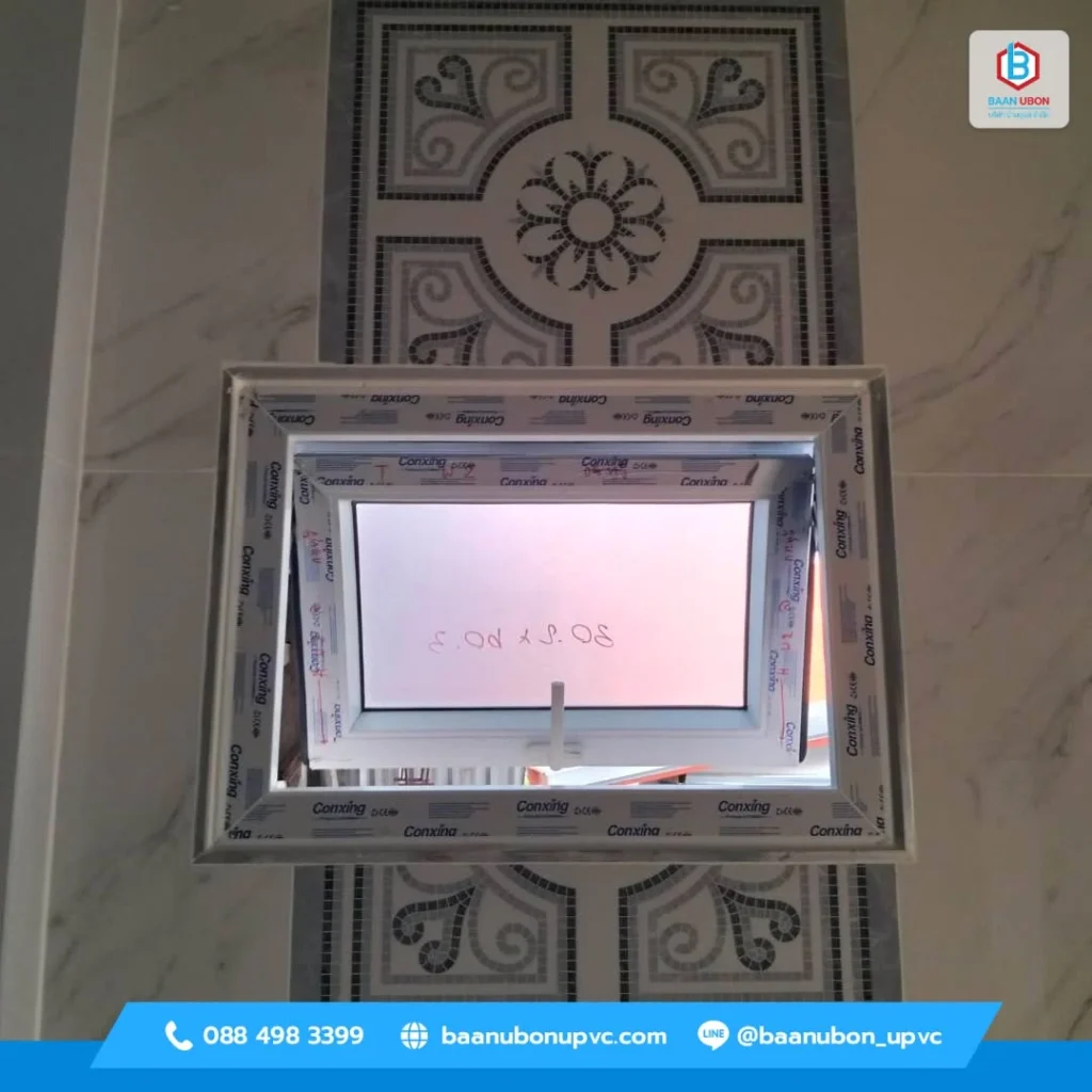 รีวิวผลงานติดตั้ง ประตูหน้าต่าง uPVC หนองบัวลำภู ดีไซน์โมเดิร์นสวยงามทั้งหลัง
