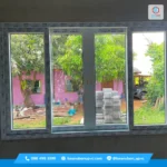 ผลงานติดตั้งหน้าต่างบานเลื่อน uPVC คุณภาพสูง กุดข้าวปุ้น อุบลฯ