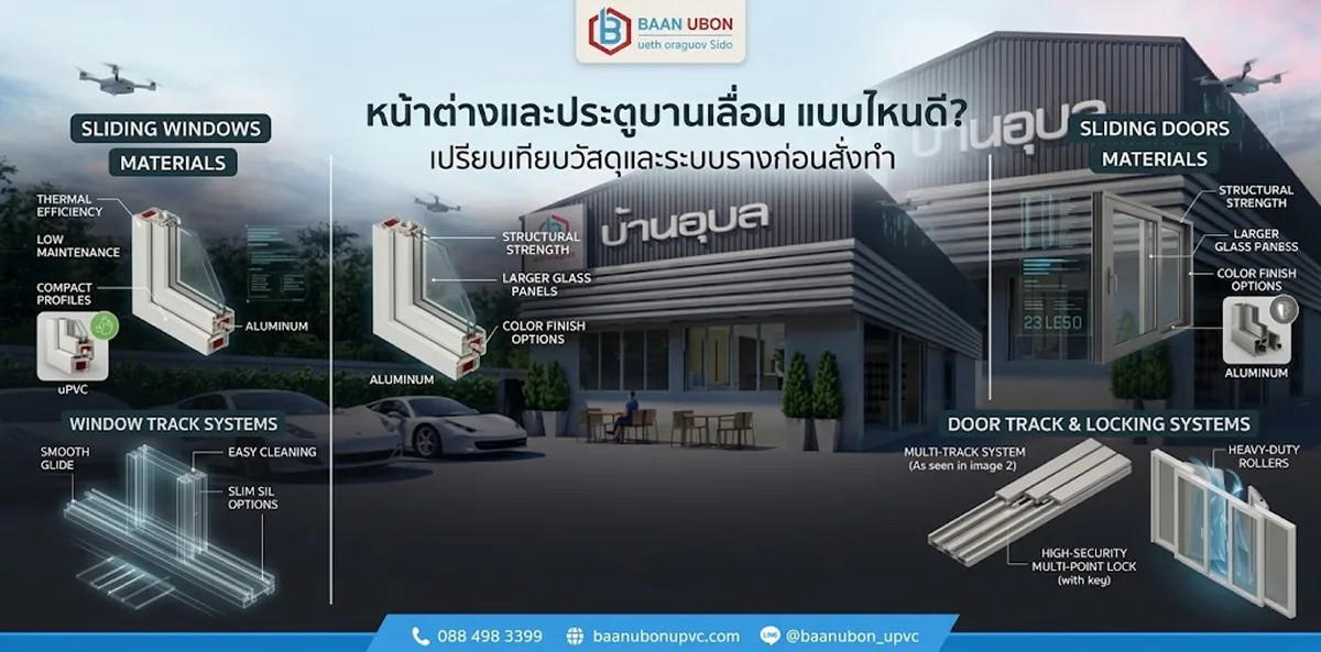 หน้าต่างและประตูบานเลื่อน