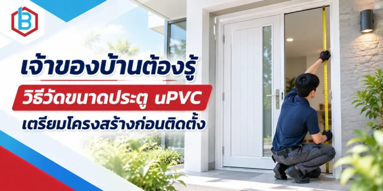 เจ้าของบ้านต้องรู้ วิธีวัดขนาดประตู uPVC เตรียมโครงสร้างก่อนติดตั้ง